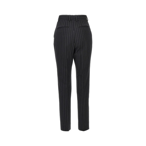 DOLCE&GABBANA Pinstriped stretch wool pants