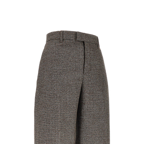 AMI Houndstooth Balloon Cut pants