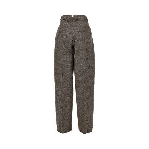 AMI Houndstooth Balloon Cut pants