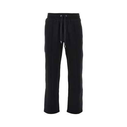 DOLCE&GABBANA French terry pants with logo plate