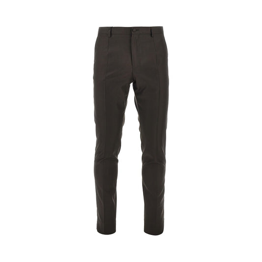 DOLCE&GABBANA Virgin wool twill tailored pants