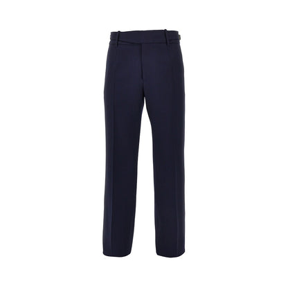DOLCE&GABBANA Wool pants with waist straps