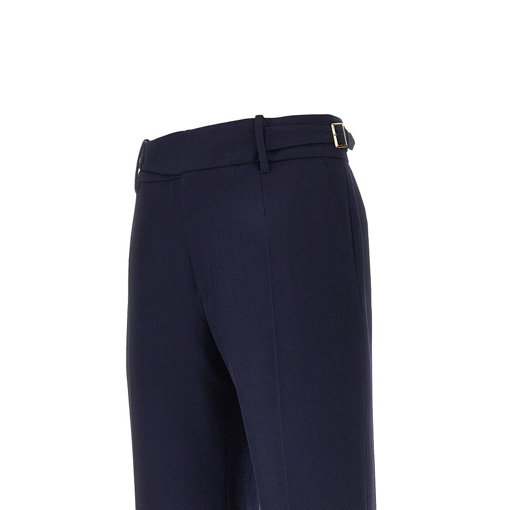 DOLCE&GABBANA Wool pants with waist straps