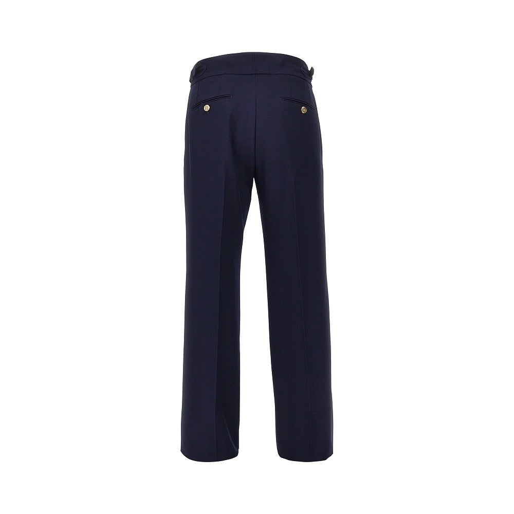DOLCE&GABBANA Wool pants with waist straps