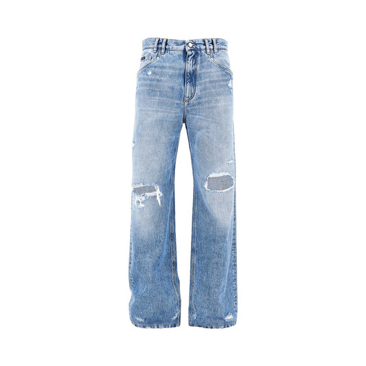 DOLCE&GABBANA Distressed denim Over pants