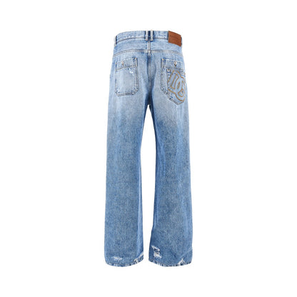 DOLCE&GABBANA Distressed denim Over pants