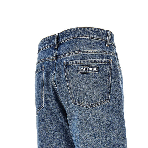 MIU MIU Straight leg five-pocket jeans