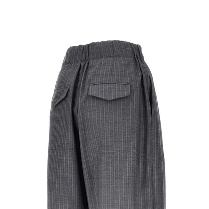 JIL SANDER Pinstriped wool pants