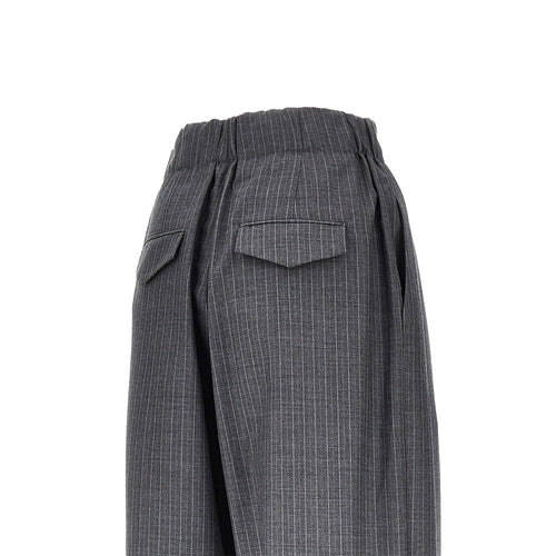 JIL SANDER Pinstriped wool pants
