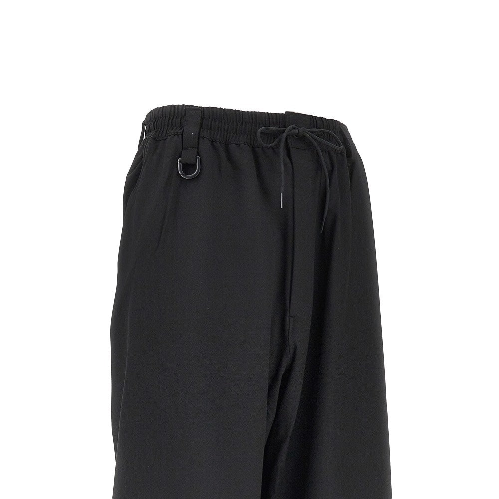 Y3 Straight leg wool-blend pants