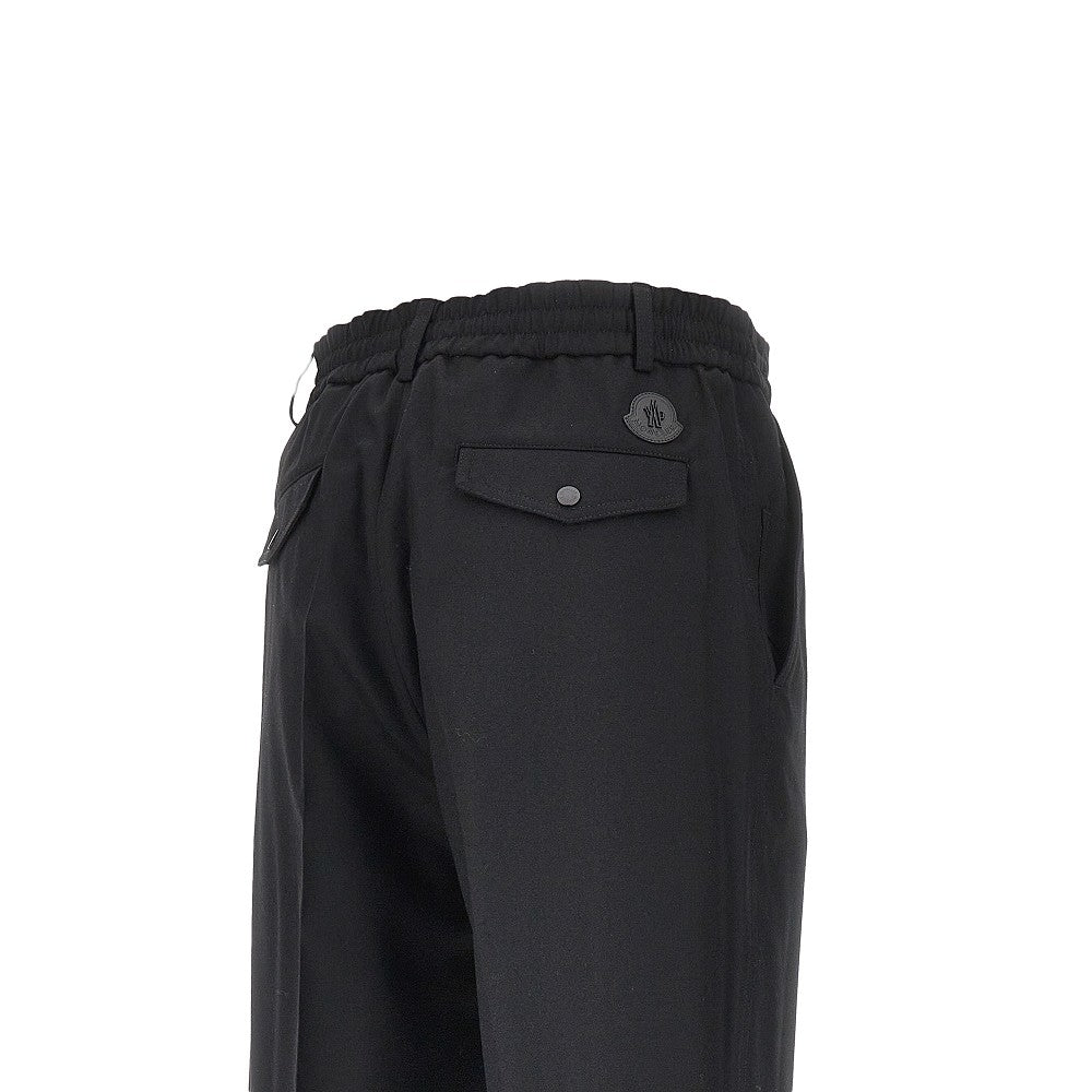 Moncler Wool tailored pants with elasticated waist
