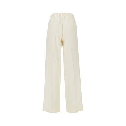 MONCLER Wool gabardine pants with drawstring