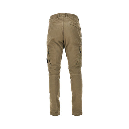 STONE ISLAND Organic cotton pants with logo Badge