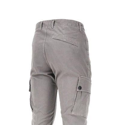 STONE ISLAND Organic cotton pants with logo Badge