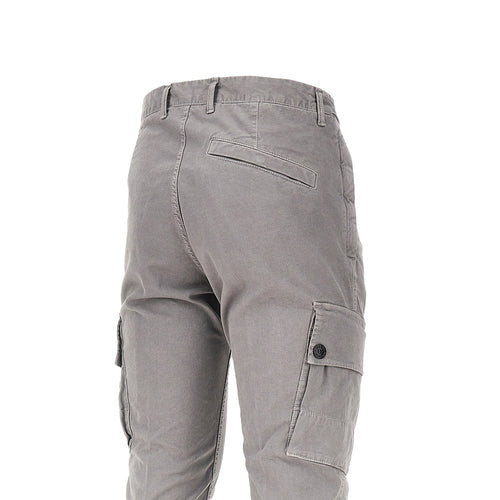 STONE ISLAND Organic cotton pants with logo Badge