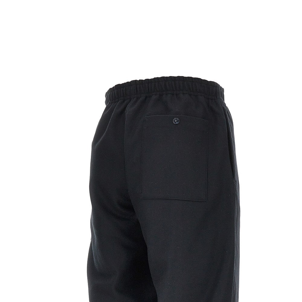 STONE ISLAND Flannel pants with Logo Badge