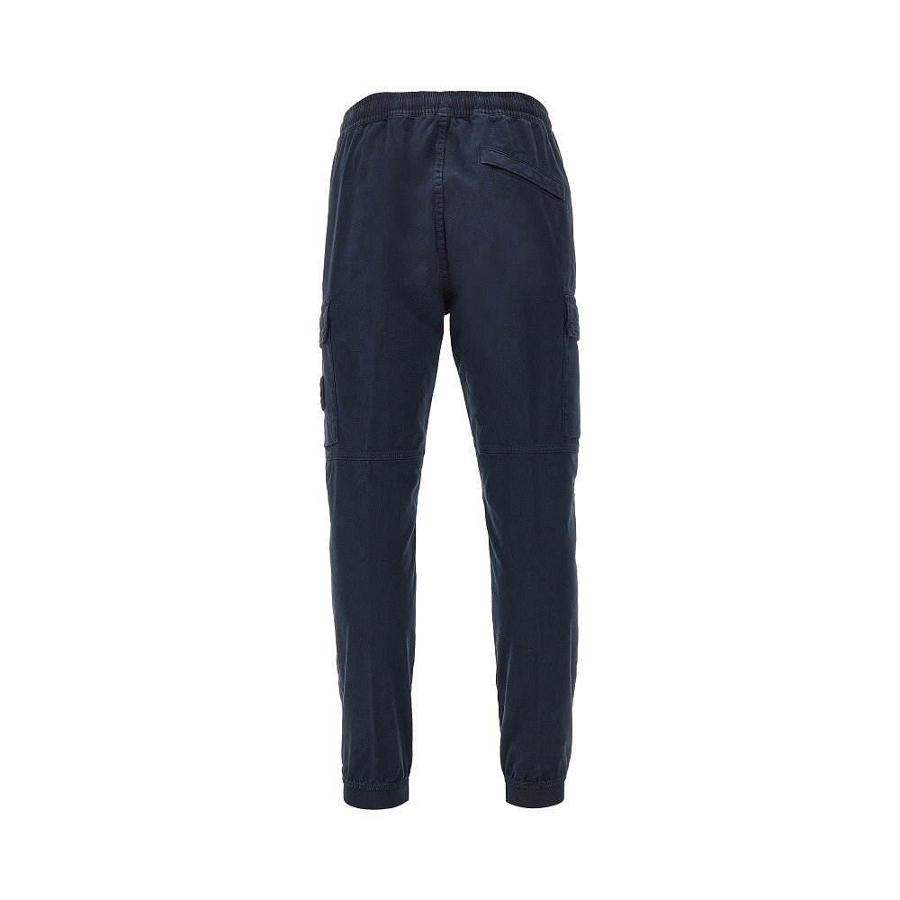 STONE ISLAND Cotton cargo pants with logo Badge