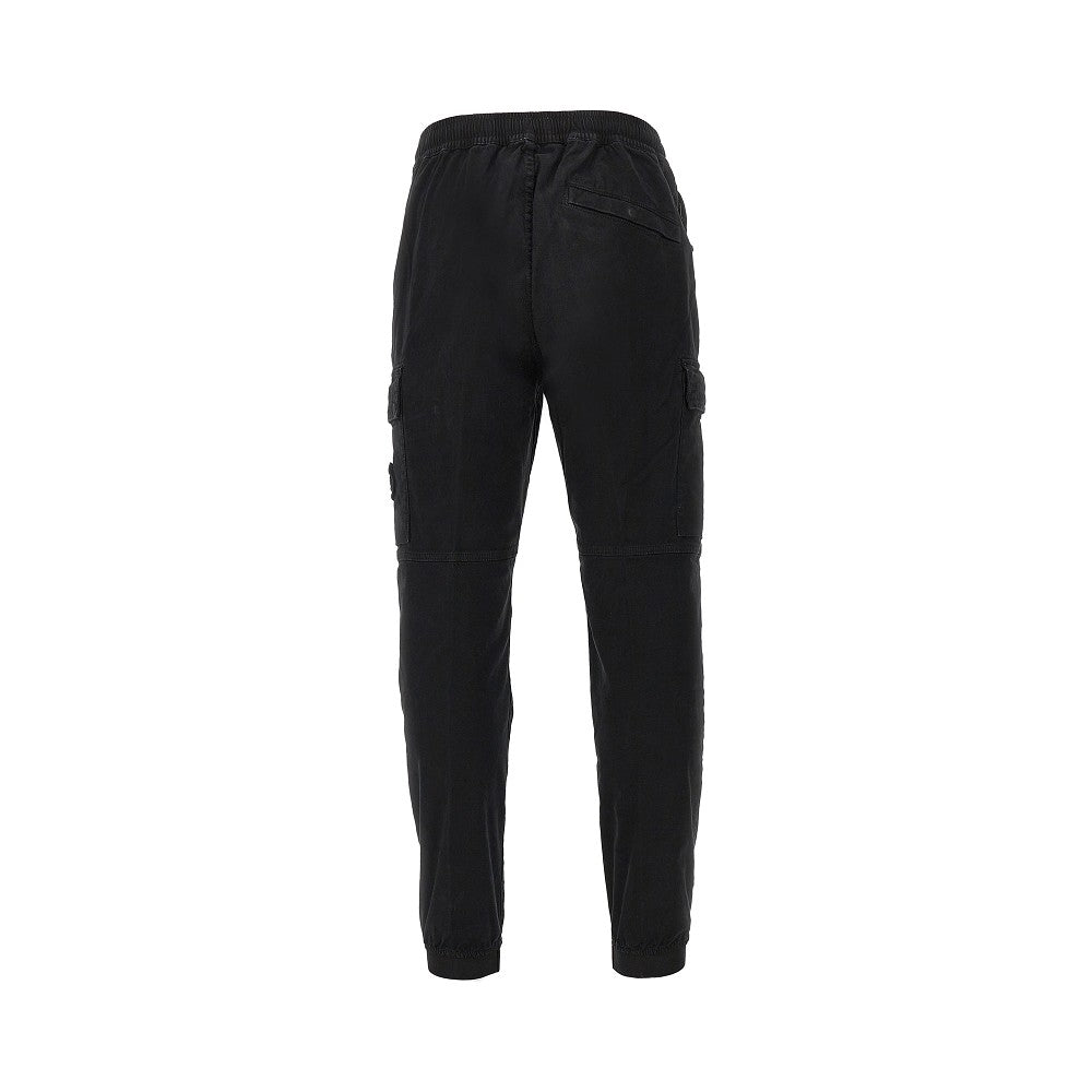 STONE ISLAND Cotton cargo pants with logo Badge