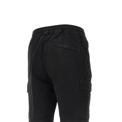 STONE ISLAND Cotton cargo pants with logo Badge