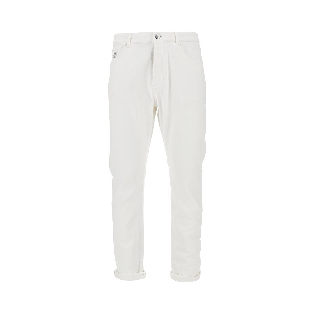 BRUNELLO CUCINELLI Garment-dyed comfort denim pants