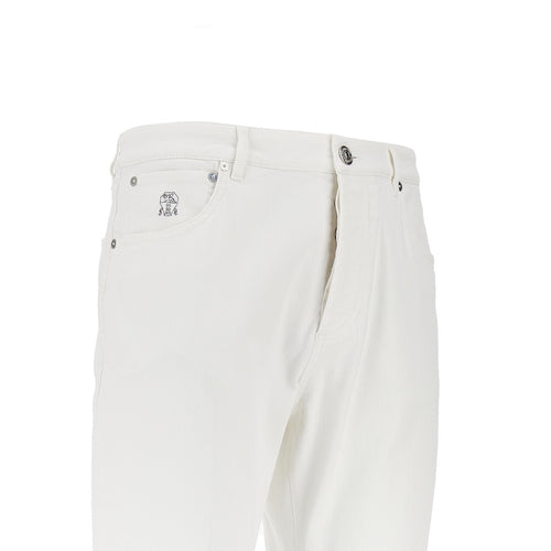 BRUNELLO CUCINELLI Garment-dyed comfort denim pants