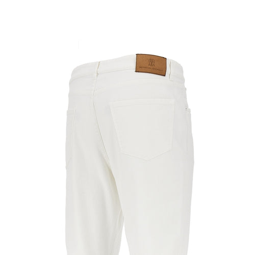 BRUNELLO CUCINELLI Garment-dyed comfort denim pants