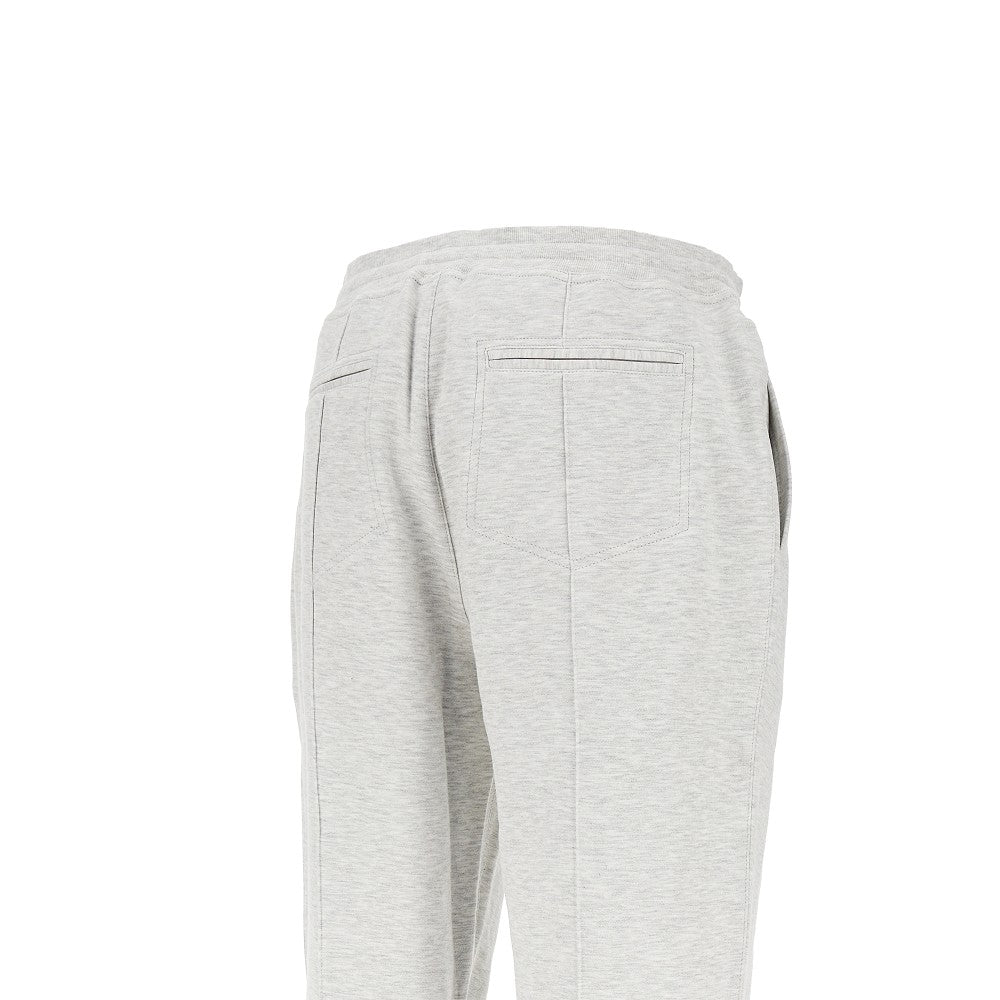 BRUNELLO CUCINELLI Mélange double jersey sweatpants