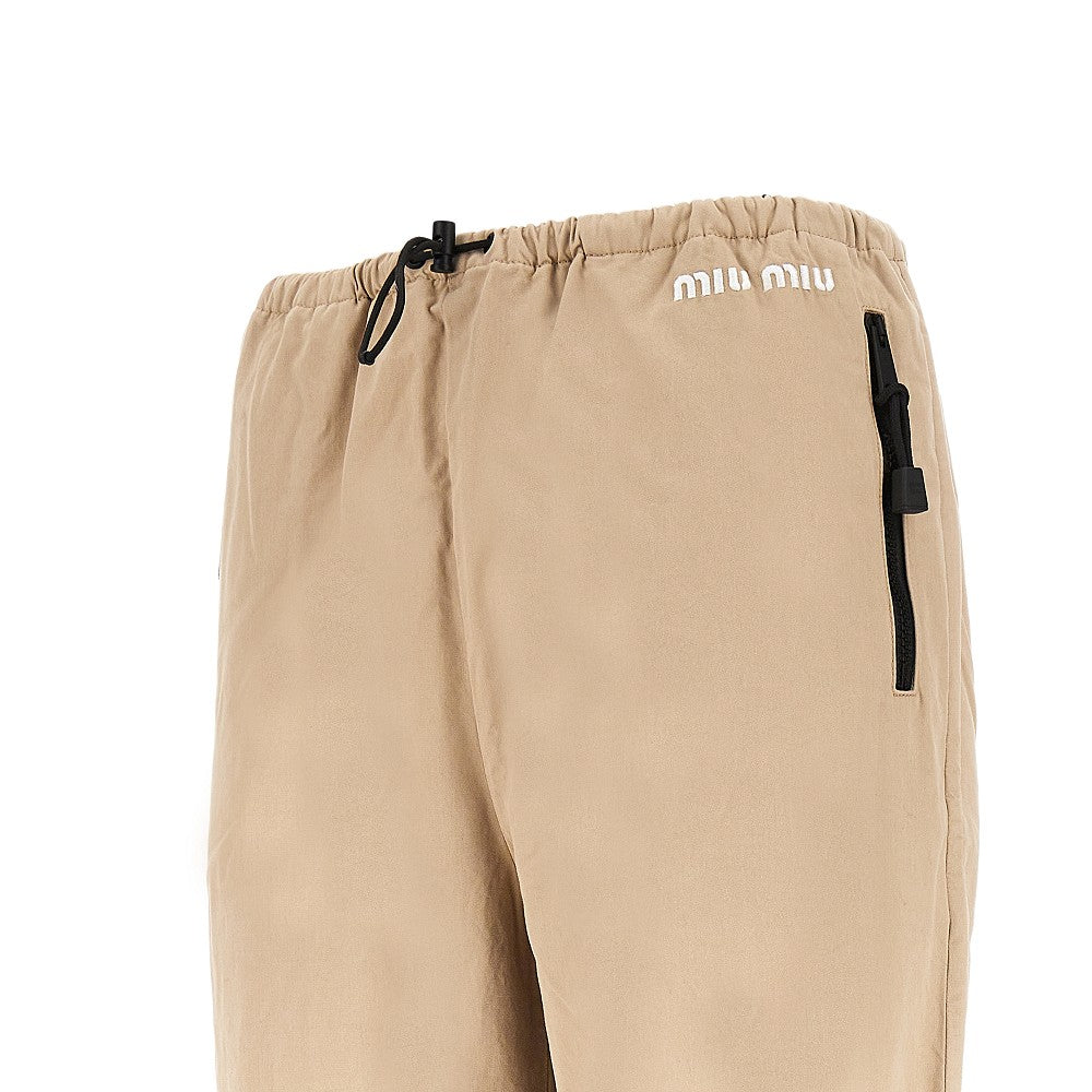 MIU MIU Washed gabardine pants