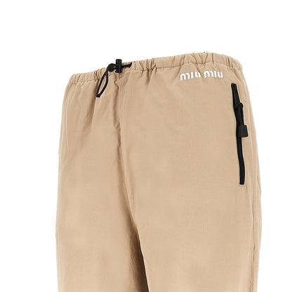 MIU MIU Washed gabardine pants