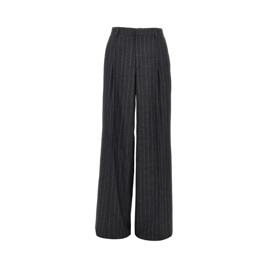 Tagliatore Pinstriped wool blend pants with dart