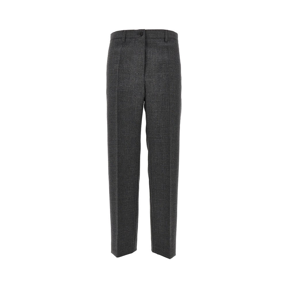 PRADA Wool canvas tailored pants