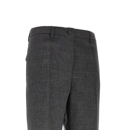 PRADA Wool canvas tailored pants