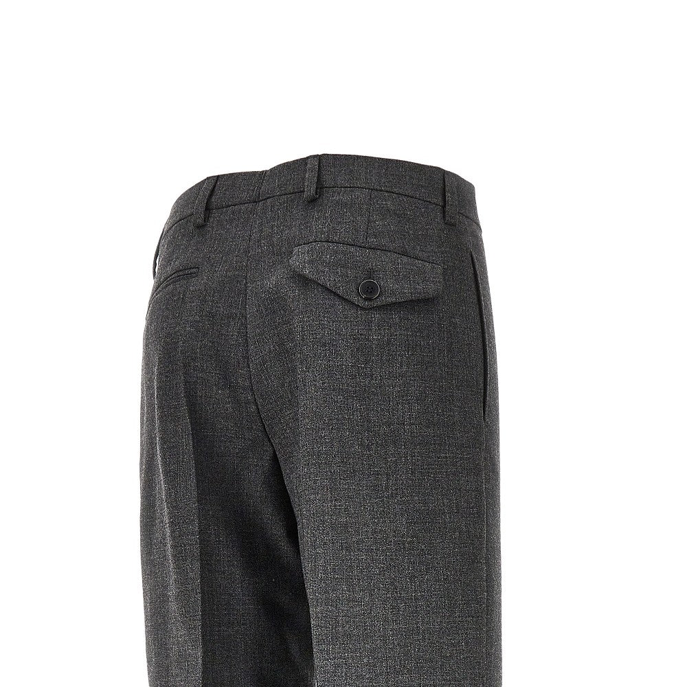 PRADA Wool canvas tailored pants