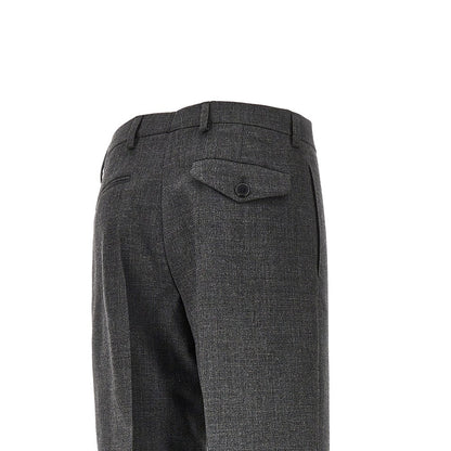 PRADA Wool canvas tailored pants