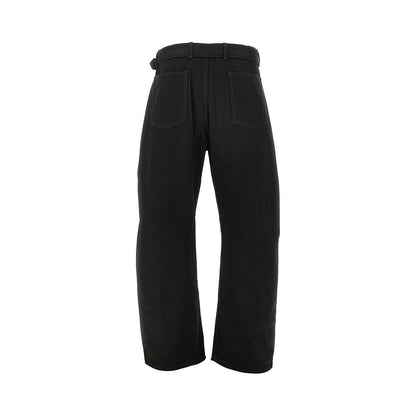 Lemaire 'Twisted' denim pants with belt