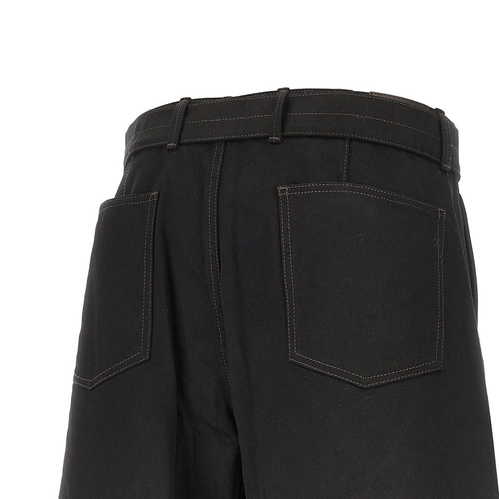 Lemaire 'Twisted' denim pants with belt