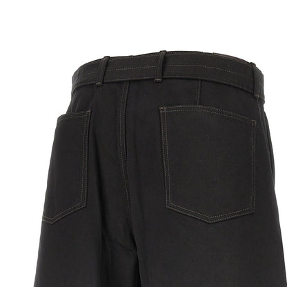 Lemaire 'Twisted' denim pants with belt