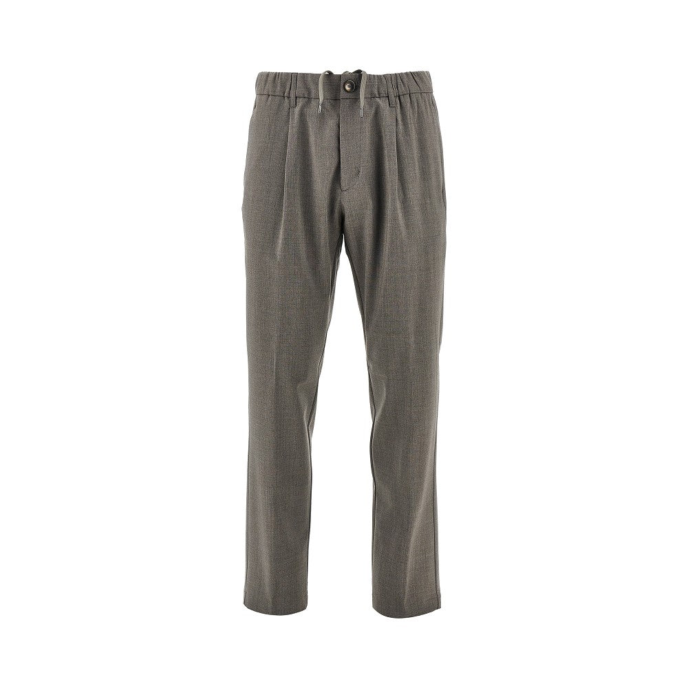 Herno Stretch liht wool pants with drawstring