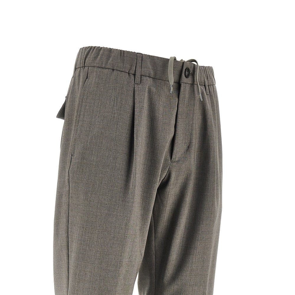 Herno Stretch liht wool pants with drawstring