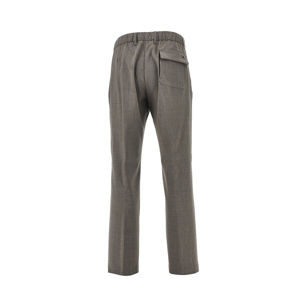 Herno Stretch liht wool pants with drawstring