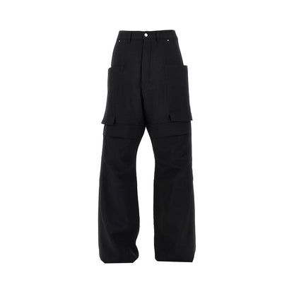 Rick Owens Wool canvas 'Stefan' cargo pants