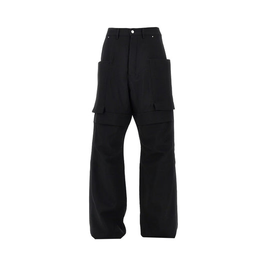 Rick Owens Wool canvas 'Stefan' cargo pants
