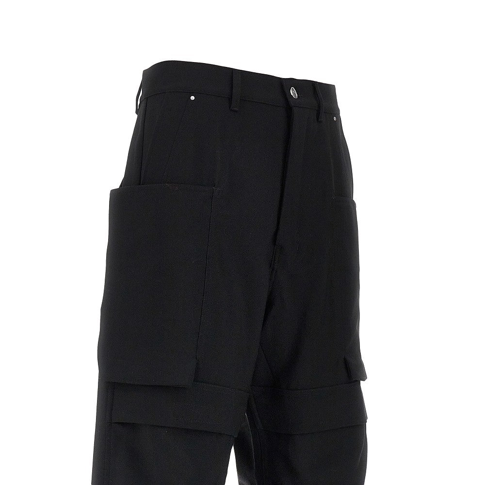 Rick Owens Wool canvas 'Stefan' cargo pants