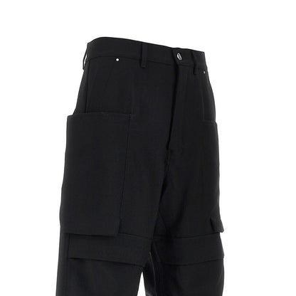 Rick Owens Wool canvas 'Stefan' cargo pants