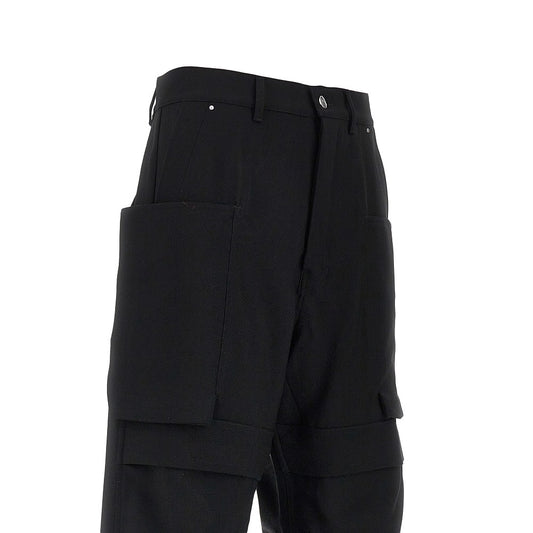 Rick Owens Wool canvas 'Stefan' cargo pants