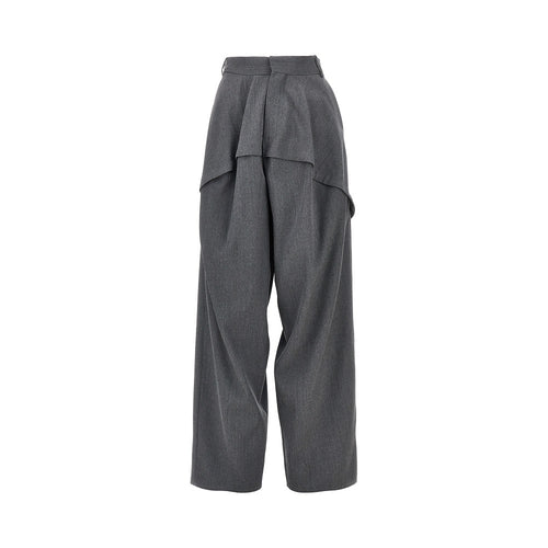 Loewe Wide leg panneled wool pants