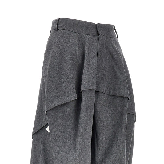 Loewe Wide leg panneled wool pants