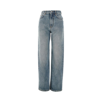 Loewe Straight leg jeans with Anagram embroideries