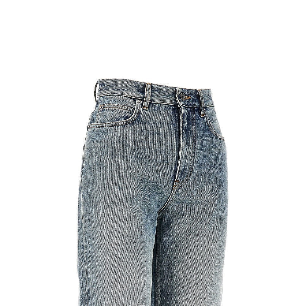 Loewe Straight leg jeans with Anagram embroideries