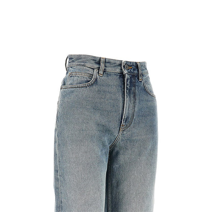 Loewe Straight leg jeans with Anagram embroideries
